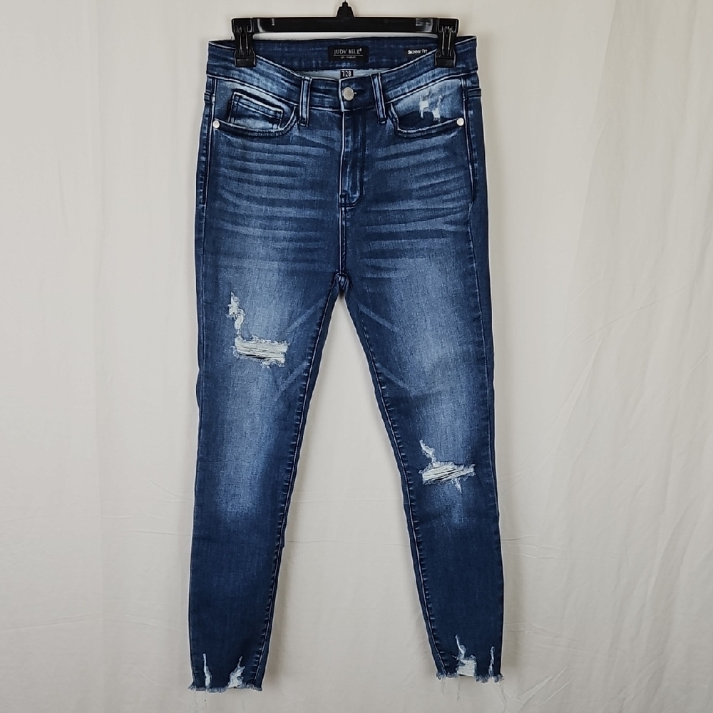 Judy Blue Skinny Fit Distressed Jeans